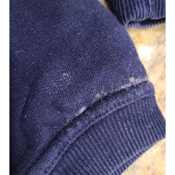 Vintage Size M L ? Planet Hollywood Dallas Sweatshirt Blue Red Embroidered - Picture 11 of 14